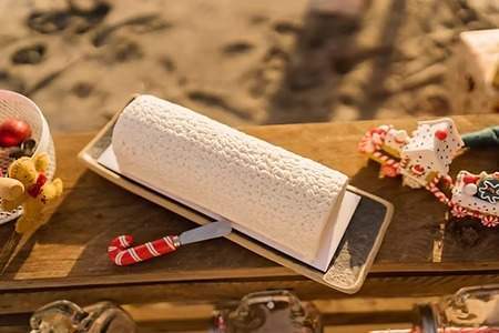 Bûche Vanille Choco Noisette 